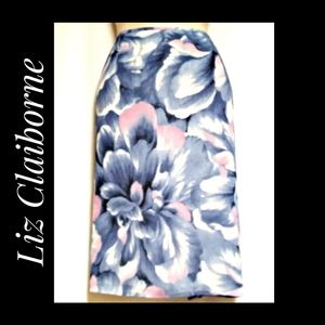 Liz Claiborne Skirt Watercolor Orchid Size 12